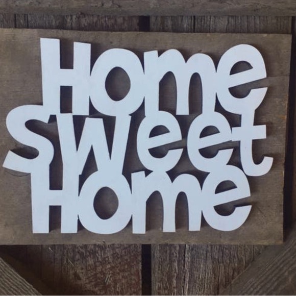 Other - Home Sweet Home Sign, Rustic Barnwood Home Decor Sign, Family Phrase